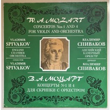 RCA W. A. Mozart Vladimir Spivakov, English Chamber Orchestra  Concertos Nos.1 And 4 For Violin And Orchestra Lp Plak