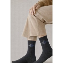 Gigi Giyim Motif Desenli Erkek Havlu Çorap