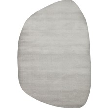 Eko Halı Zen Amorf 03 Grey Özel Şekilli Kesim Yumuşak Dokulu Hav Vermeyen Sıkı Dokuma Makine Halısı