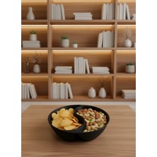 Marsilyan Siyah Çerezlik Kase Seti 4 Adet 3x12 Cm