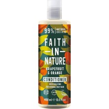 Faith In Nature Greyfurt&portakal Kepeğe Meyilli Saçlar Için Tazeleyici Saç Bakım Kremi 400 ml