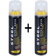 Steel Sprey Boya Sarı 400ML ST-0529 0529 4909 5539-2 Adet Erpilsan Elektronik