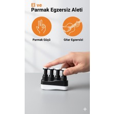 Eser Ticarett Ayarlanabilir Dirençli El ve Parmak Egzersiz Aleti – Parmak Güçlendirici, Gitar ve Spor Antrenman Aparatı