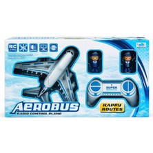 Direkstoktan Uzaktan Kumandalı Oyuncak Uçak / LED Yanıp Sönen Işıklar ve Ses Özellikli / Aerobus Rc Plane