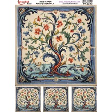 E Hobici Pirinç Dekopaj Kağıdı 30X42CM PT-3382 Etnik