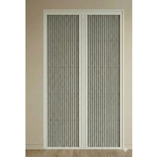 Nakkash Exclusive Plise Kumaş Sürgülü Akordiyon Çift Açılır KAPI200X200