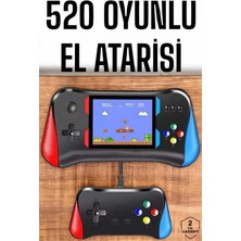 Marsilyan Gamepad Joystick 500 Oyunlu Retro Oyun Konsolu Tv Bağlantı Özellikli 2 Kişilik Destekli