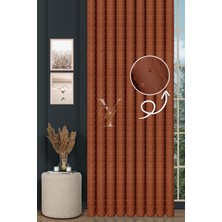 Yunilla Armani Fon Perde V-33 Turuncu