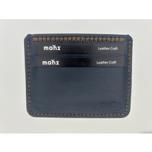 Mahz Yol Serisi El Yapımı Minimal Kartlık Hakiki Deri – Lacivert