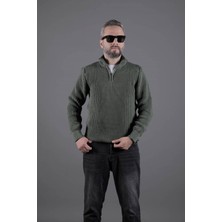 Ohepmoda Yarım Fermuarlı Kalın Erkek Kazak