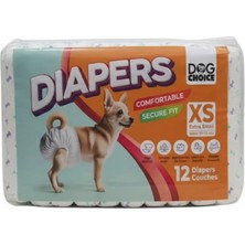 Dog Choice Diapers Köpek Bağlama Bezi Xs Boy 12’li Paket Erkek Köpek Alt Bezi