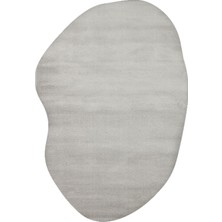 Eko Halı Zen Amorf 02 Grey Özel Şekilli Kesim Yumuşak Dokulu Hav Vermeyen Sıkı Dokuma Makine Halısı