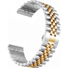 FRY 22MM Gear S3 Watch 4 -Gt2 GT2E 46MM Kayışkordon Seramik Paslanmaz ÇELIK-(5775)