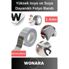 Wonara Deluxe Yüksek Isıya ve Suya Dayanıklı Yanmaz Alüminyum Soba Borusu Tamir ve Yama Folyo Bandı 1 Adet