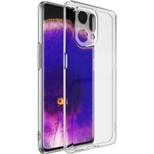 FRY Ally Oppo Find X5 Kılıf Kamera Korumalı Ultra Ince Şeffaf Silikon KILIF-(5775)