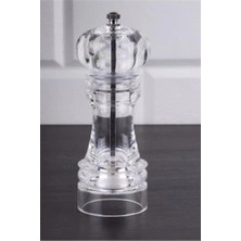  el değirmeni akrilik 18cm, tuz ve baharat öğütücü