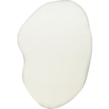 Eko Halı Zen Amorf 02 White Özel Şekilli Kesim Yumuşak Dokulu Hav Vermeyen Sıkı Dokuma Makine Halısı