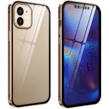 FRY Iphone 12 Mini Mıknatıslı 360 Derece Ön ve Arka Cam Full Korumalı Manyetik KILIF-(5775)