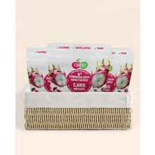 Fair Dry Ejder Meyvesi Sepeti, Freeze Dried, Dondurularak Kurutulmuş, Meyve Kurusu, Katkısız, Çıtır Meyve Cipsi