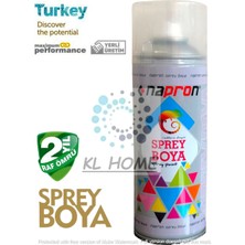 Kl Home Büyük Boy 400ML Şeffaf Vernik Sprey Boya  2yıl Raf Ömrü