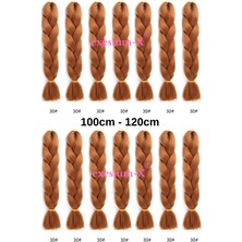 X-Pression Afrika Örgüsü ve Rasta Için Sentetik Saç 100GR-30