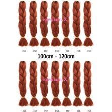 X-Pression Afrika Örgüsü ve Rasta Için Sentetik Saç 100GR-350