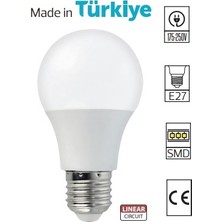 Mons Horoz 9 W LED Ampül Beyaz Işık 6400K 900 Lmn E27 LED Ampul