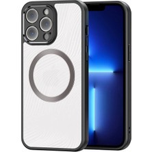 FRY Dux Ducis iPhone 13 Pro Aimo Series Magsafe Premium Buzlu Sert Pc-Tpu KILIF-(5775)