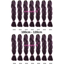 X-Pression Afrika Örgüsü ve Rasta Için Sentetik Saç 100GR-850