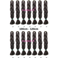 X-Pression Afrika Örgüsü ve Rasta Için Sentetik Saç 100GR-2