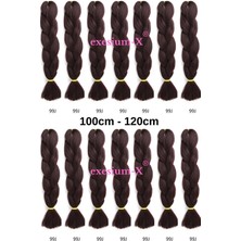 X-Pression Afrika Örgüsü ve Rasta Için Sentetik Saç 100GR-99J