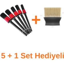 Supplierby Oto Detay Temizlik Fırça Seti 6 Parça | Araç Iç Dış Konsol Torpido Jant Temizleme | Çizmez Profesyonel Bakım Seti