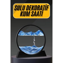 Marsilyan 3d Led Işıklı Kum Saati Gece Lambası Hareketli Sulu Kum Saati Dekoratif
