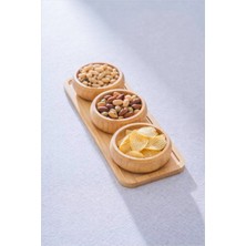 Ecovibe 3'lü Bambu Çerezlik