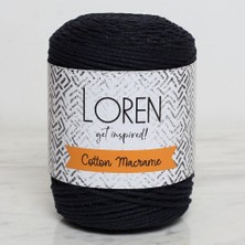 İlk El Grup Loren Cotton Macrame Lacivert - R005 - 34361