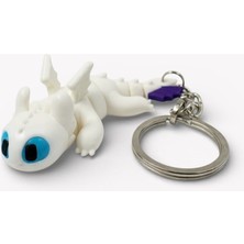 Xtoys Ejderhanı Nasıl Eğitirsin Ejderha Anahtarlık, Çanta Süsü ve Okul Çantası Aksesuarı | Lightfury (Işık Öfkesi)