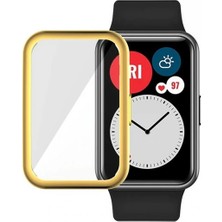 FRY Ally Huawei Watch Fit 360 Koruma Ultra Ince Silikon KILIF-(5775)