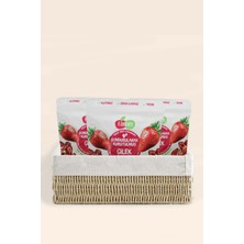 Fairdry Çilek Sepeti -Üçlü Çilek Dilim, Freeze Dried, Dondurularak Kurutulmuş, Meyve Kurusu, Katkısız, Çıtır Meyve Cipsi