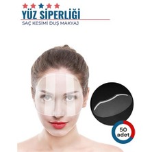 İlk El Grup 50 Adet Saç Kesimi Duş Makyaj Yüz Koruma Siperliği