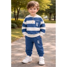 Deco Çizgi Desen Erkek Bebek Takım