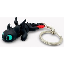 Xtoys Dişsiz Gecenin Öfkesi Ejderha Anahtarlık Sırt ve Okul Çantası Aksesuarı | Toothless