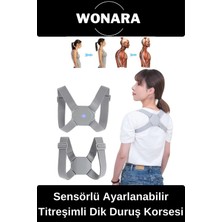 Wonara #korse Elektronik Ortopedik Sırt Omuz Ayarlanabilir Şarjlı Sensörlü Titreşimli Dik Duruş Korsesi
