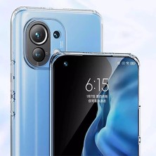 FRY Gor Xiaomi Mi 11 Kılıf Kamera Korumalı Şeffaf Silikon KILIF-(5775)