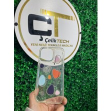 Çeliktech Iphone 13 Pro Desenli Şeffaf Kılıf
