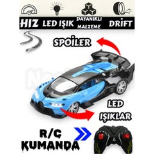 Yıldırım Oyuncak Uzaktan Kumandalı R/c LED Işıklı Drift Özellikli Hızlı Sport Tasarımlı Bugatti Yarış Arabası