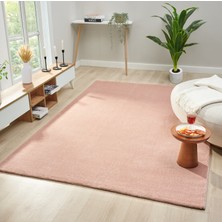 Halımax Seyran Halı Bali 4500 Pembe Yumuşak Dokulu Halı Salon Mutfak Koridor Yolluk Dokuma Makine Halısı