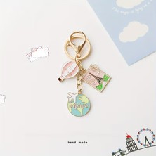 Eyfel Kulesi, Seyahat, Hava Balon, Uçak Metal Anahtarlık