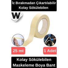 Wonara #krepkağıt Iz Bırakmadan Çıkartılabilir Isıya Dayanıklı Kolay Sökülebilen Maskeleme Boya Bant 1 Adet