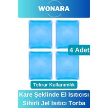 Wonara #cepsobası Deluxe Soğuk Havada Sihirli Kışlık Avuç Içi Yeniden Kullanımlı Kare Şeklinde Jel Isıtıcı