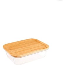 Bambu Silikon Kapaklı  Saklama Kabı